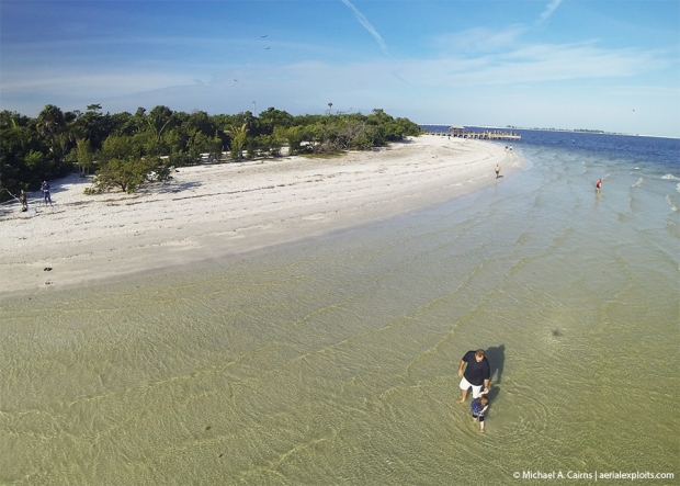 Sanibel Beach Aerial Photo