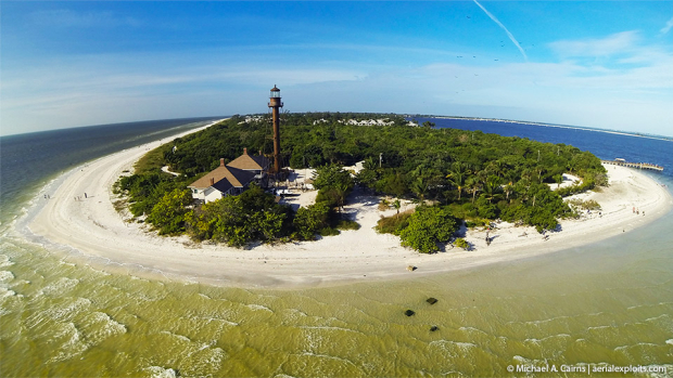 Sanibel Lighthouse Aerial Photo