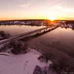 Aerial Photography of Bridge in Powell, Ohio