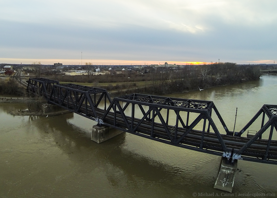 Aerial Photo of Train Bridge